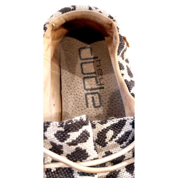 Hey Dude Women's Wendy Woven Cheetah Gray Leopard Size 9 - Picture 8 of 13